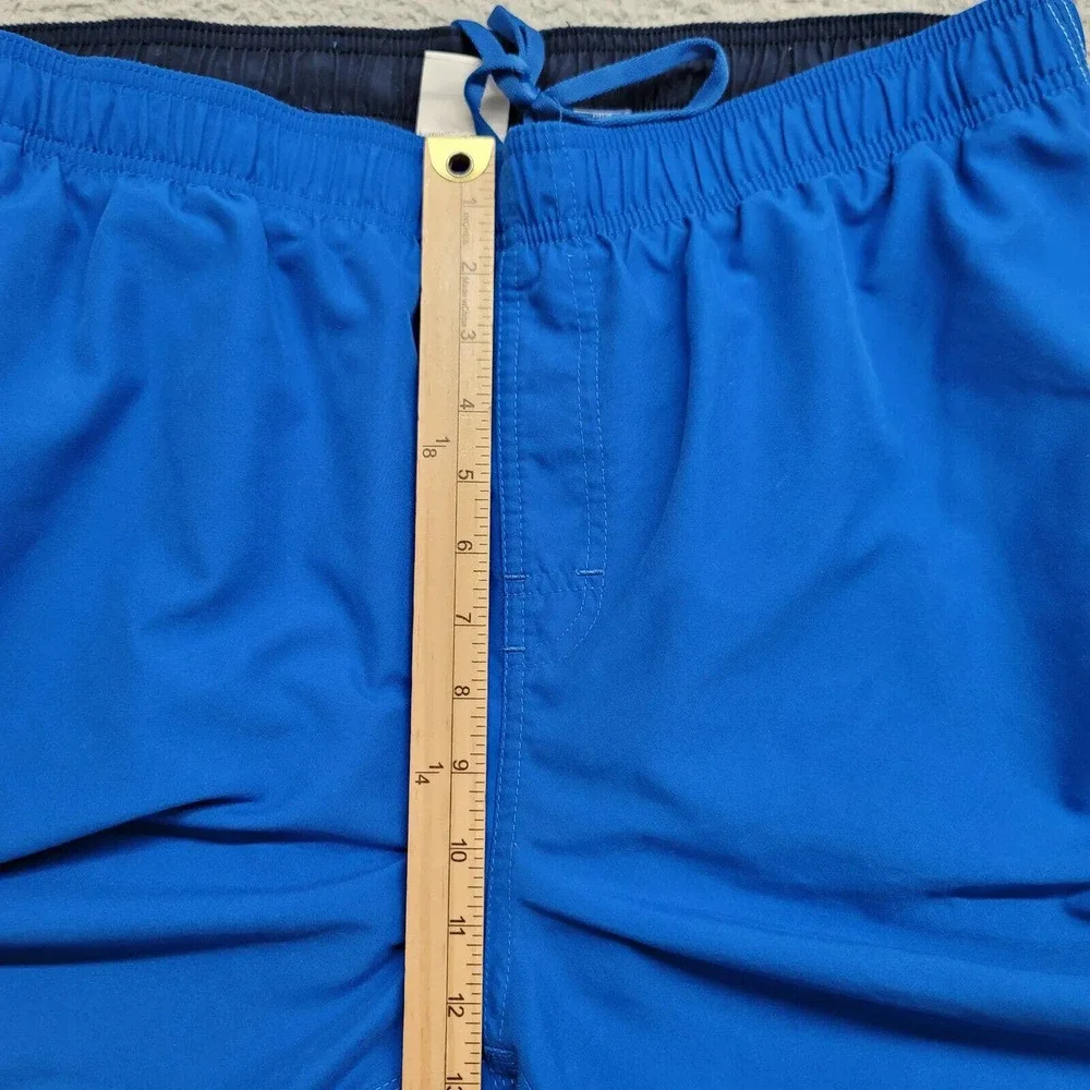 Nike‎ Shorts Mens XXL Blue Lined Swim Shorts Logo Beach Swim Drawstring Outdoors